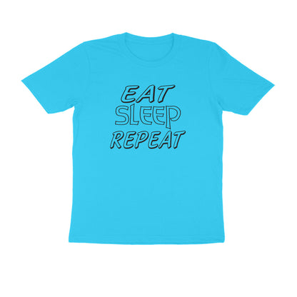 Half Sleeve Round Neck T-Shirt – Eat Sleep Repeat puraidoprints