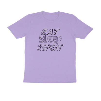 Half Sleeve Round Neck T-Shirt – Eat Sleep Repeat puraidoprints