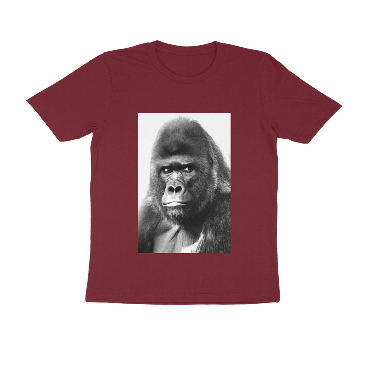 Half Sleeve Round Neck T-Shirt – Gorilla puraidoprints