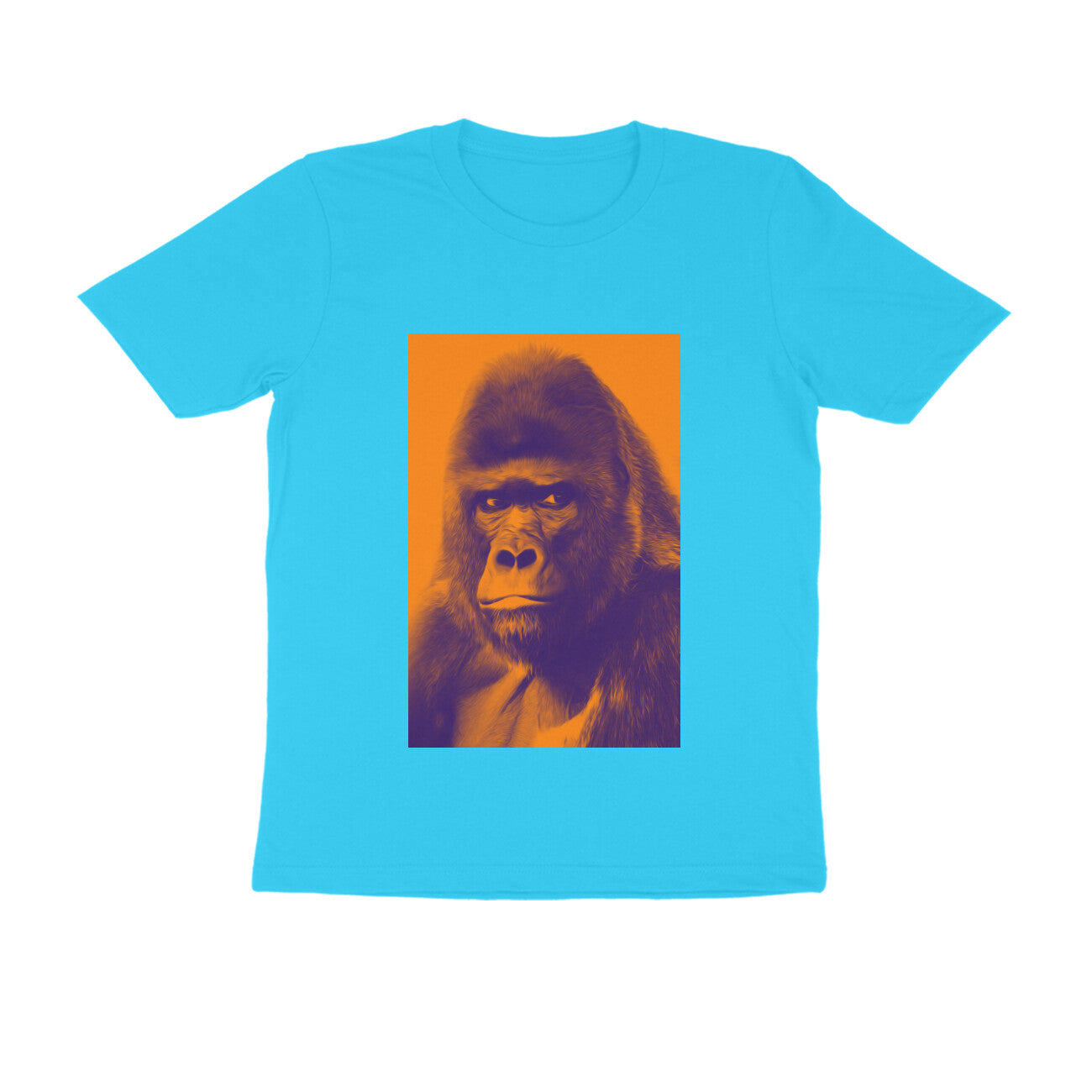 Half Sleeve Round Neck T-Shirt – Gorilla puraidoprints