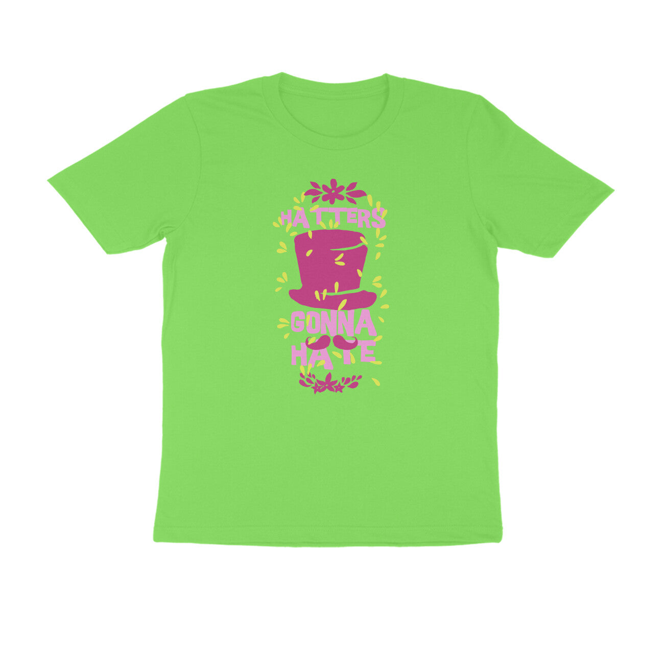 Half Sleeve Round Neck T-Shirt – Hatters gonna Hate 2 puraidoprints