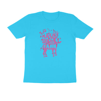 Half Sleeve Round Neck T-Shirt – Have some Fawn 1 puraidoprints
