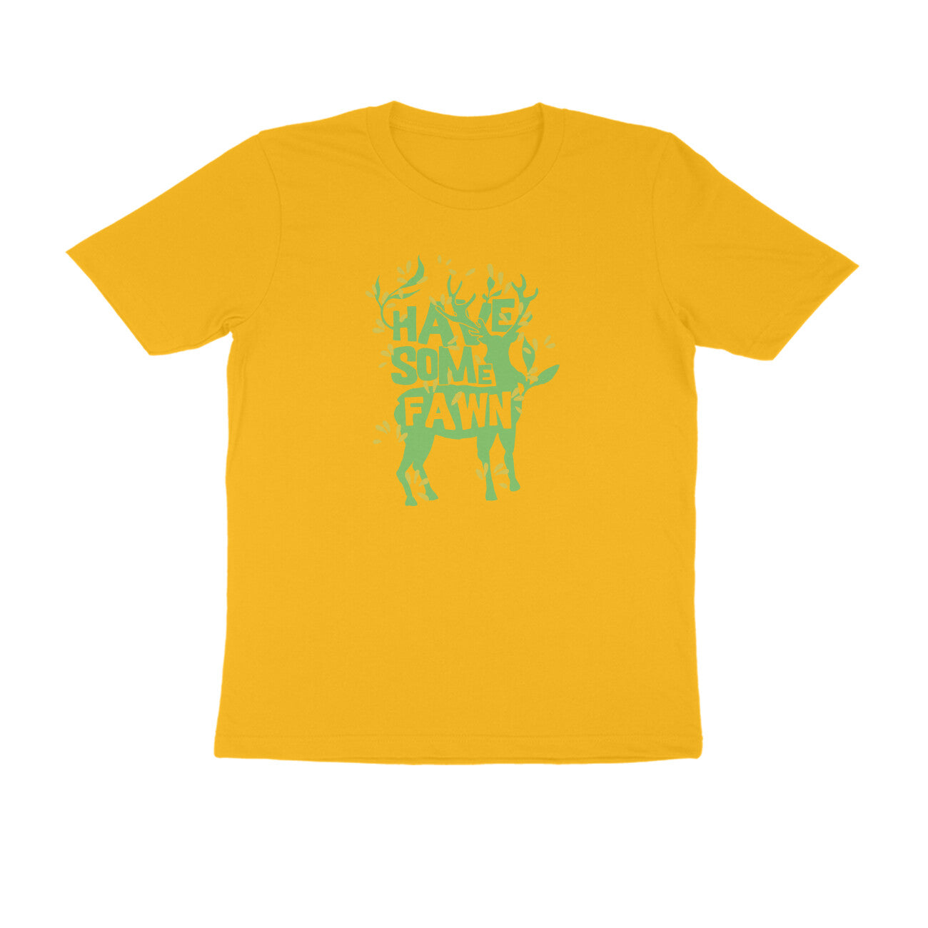 Half Sleeve Round Neck T-Shirt – Have some Fawn 2 puraidoprints