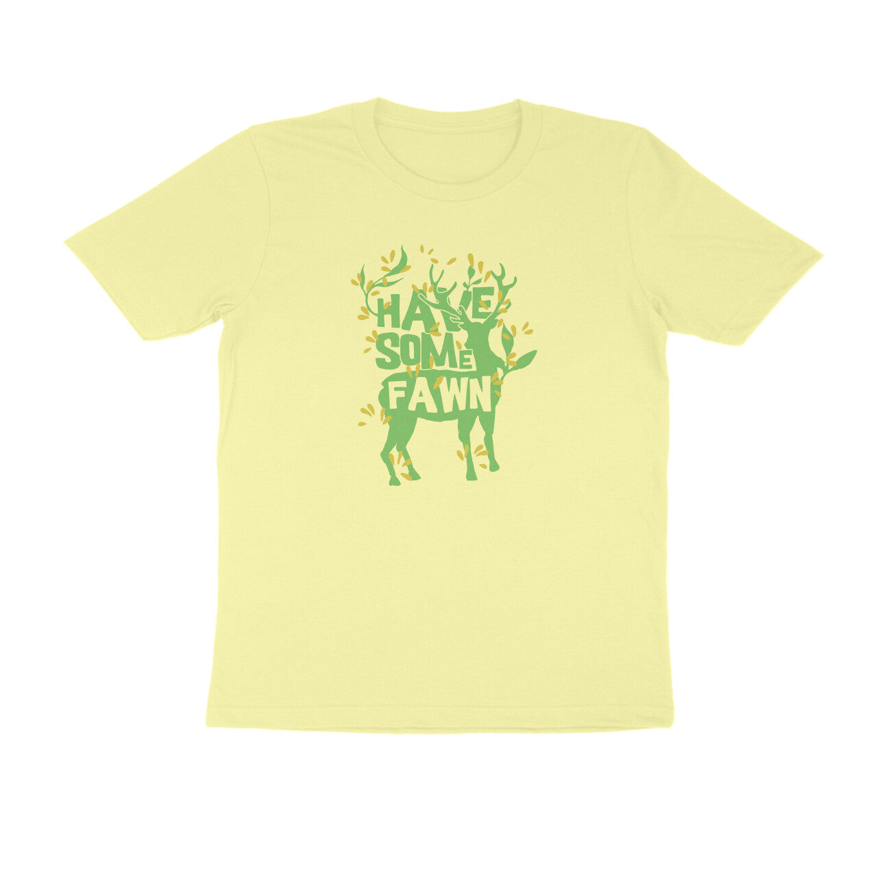 Half Sleeve Round Neck T-Shirt – Have some Fawn 2 puraidoprints