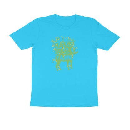 Half Sleeve Round Neck T-Shirt – Have some Fawn 2 puraidoprints