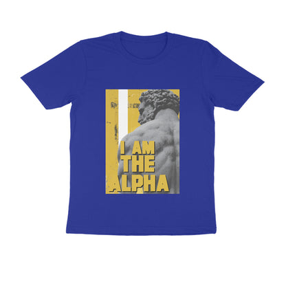 Half Sleeve Round Neck T-Shirt – I am Alpha puraidoprints