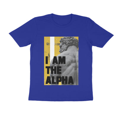 Half Sleeve Round Neck T-Shirt – I am Alpha puraidoprints
