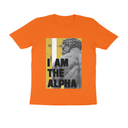 Half Sleeve Round Neck T-Shirt – I am Alpha puraidoprints