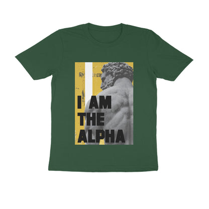 Half Sleeve Round Neck T-Shirt – I am Alpha puraidoprints