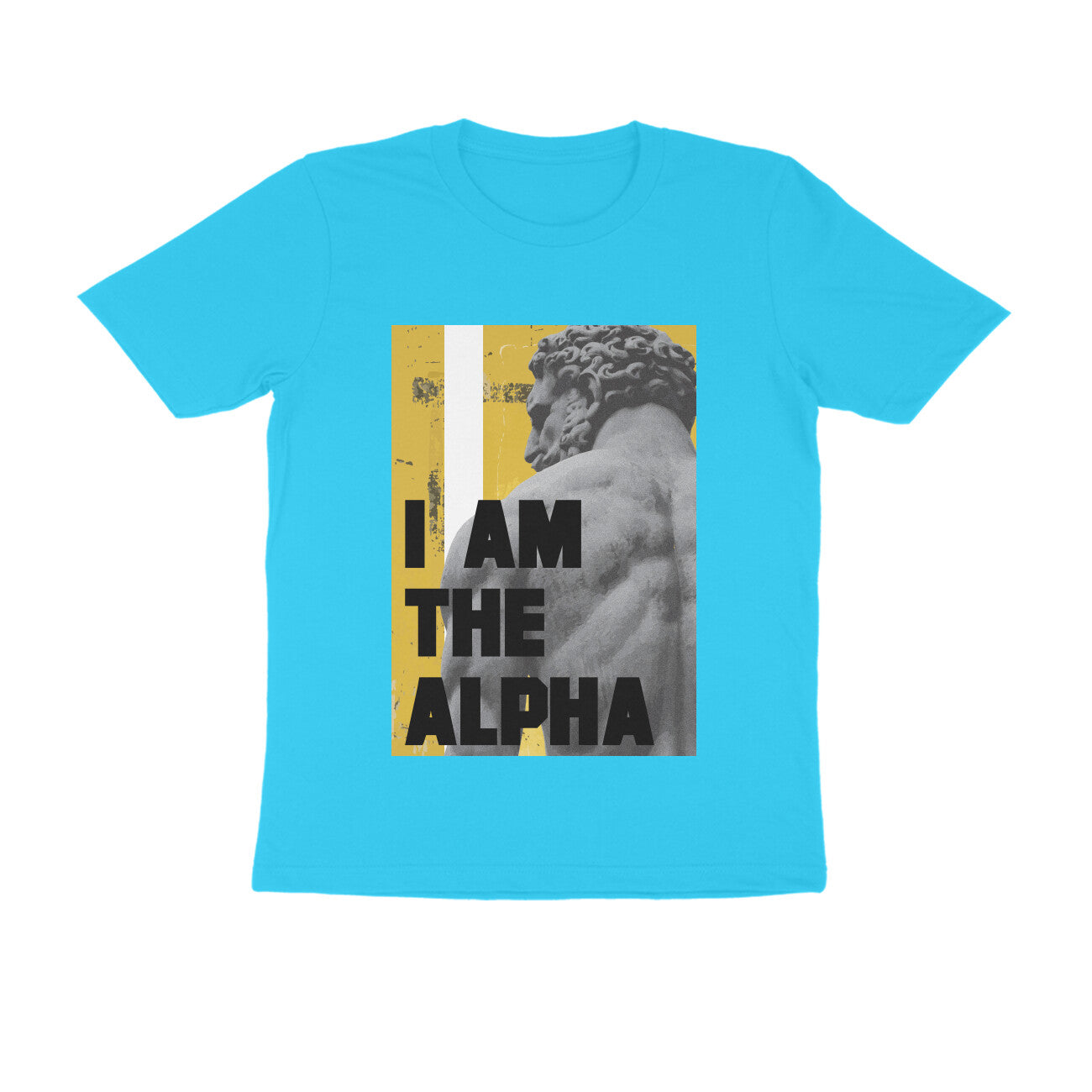 Half Sleeve Round Neck T-Shirt – I am Alpha puraidoprints