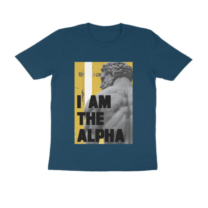 Half Sleeve Round Neck T-Shirt – I am Alpha puraidoprints