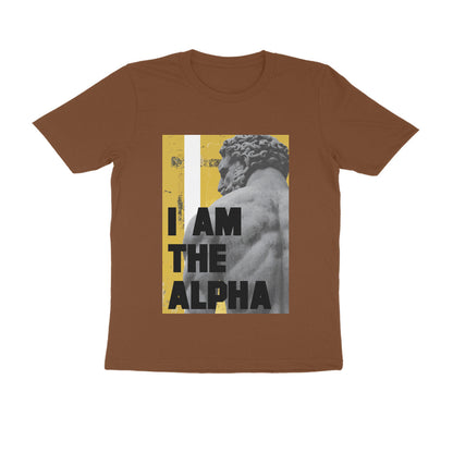 Half Sleeve Round Neck T-Shirt – I am Alpha puraidoprints