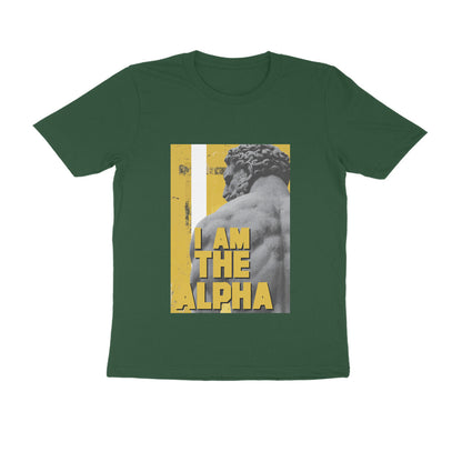 Half Sleeve Round Neck T-Shirt – I am Alpha puraidoprints