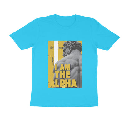 Half Sleeve Round Neck T-Shirt – I am Alpha puraidoprints