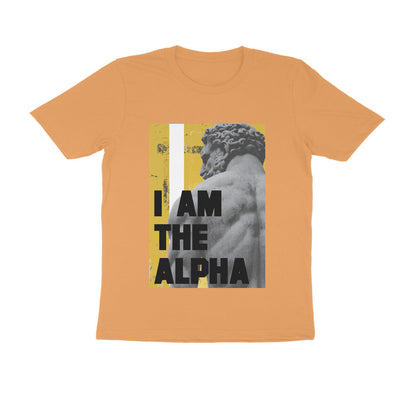 Half Sleeve Round Neck T-Shirt – I am Alpha puraidoprints