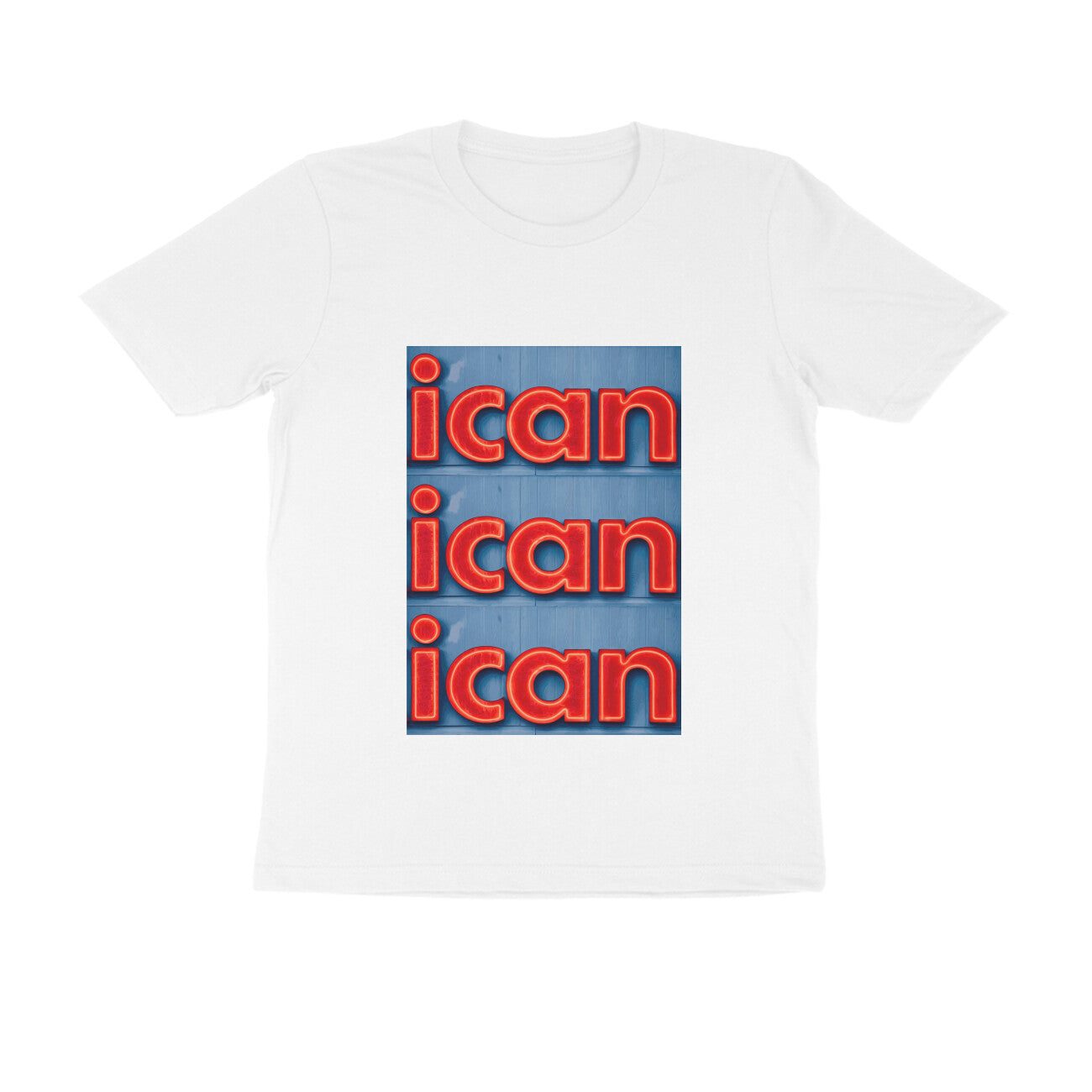 Half Sleeve Round Neck T-Shirt – I can puraidoprints