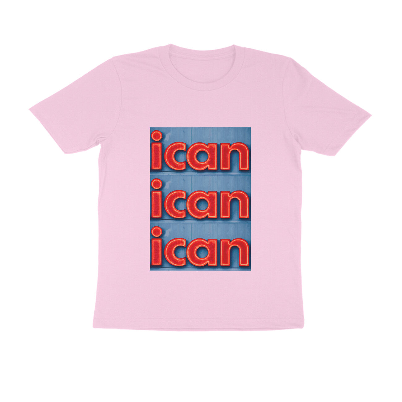 Half Sleeve Round Neck T-Shirt – I can puraidoprints