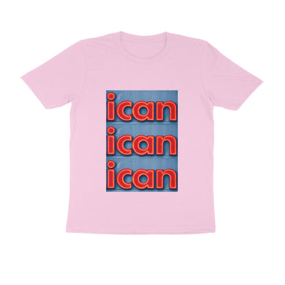 Half Sleeve Round Neck T-Shirt – I can puraidoprints