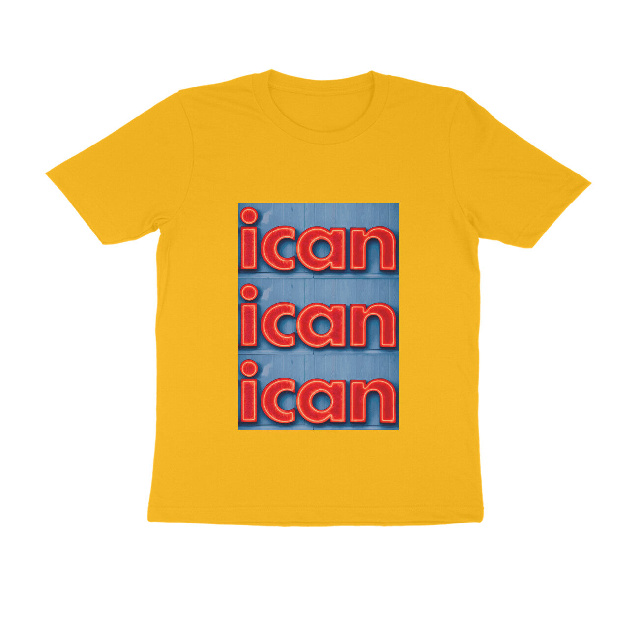 Half Sleeve Round Neck T-Shirt – I can puraidoprints