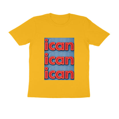 Half Sleeve Round Neck T-Shirt – I can puraidoprints