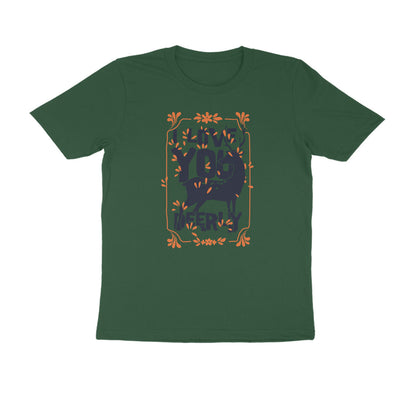 Half Sleeve Round Neck T-Shirt – I love you deerly puraidoprints