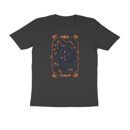 Half Sleeve Round Neck T-Shirt – I love you deerly puraidoprints