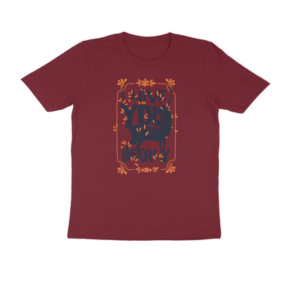 Half Sleeve Round Neck T-Shirt – I love you deerly puraidoprints