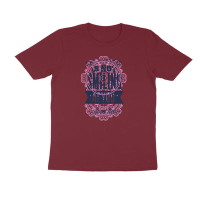 Half Sleeve Round Neck T-Shirt – If life is not smiling at you give it a good tickle 2 puraidoprints