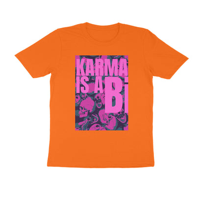 Half Sleeve Round Neck T-Shirt – Karma is a Bi puraidoprints