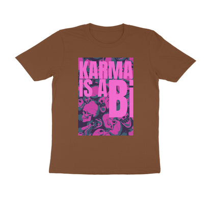 Half Sleeve Round Neck T-Shirt – Karma is a Bi puraidoprints