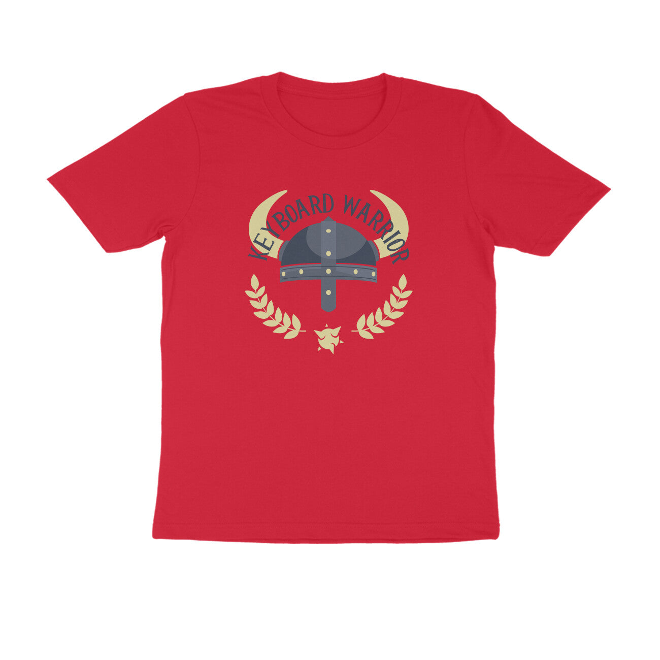 Half Sleeve Round Neck T-Shirt – Keyboard Warrior 1 puraidoprints