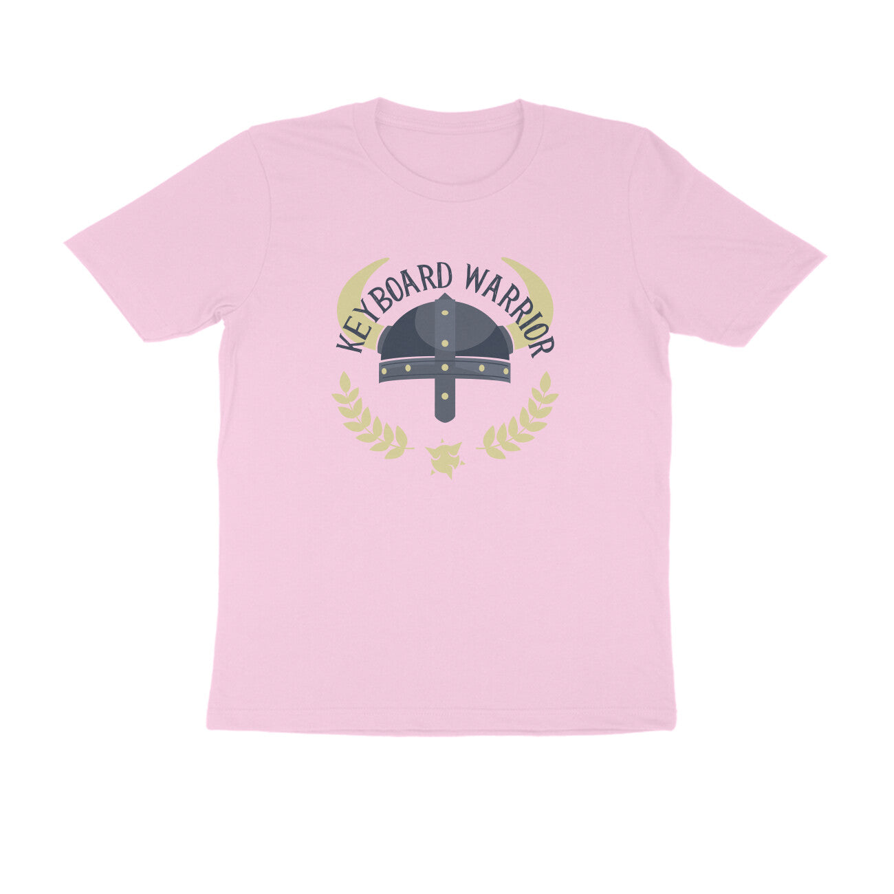 Half Sleeve Round Neck T-Shirt – Keyboard Warrior 1 puraidoprints