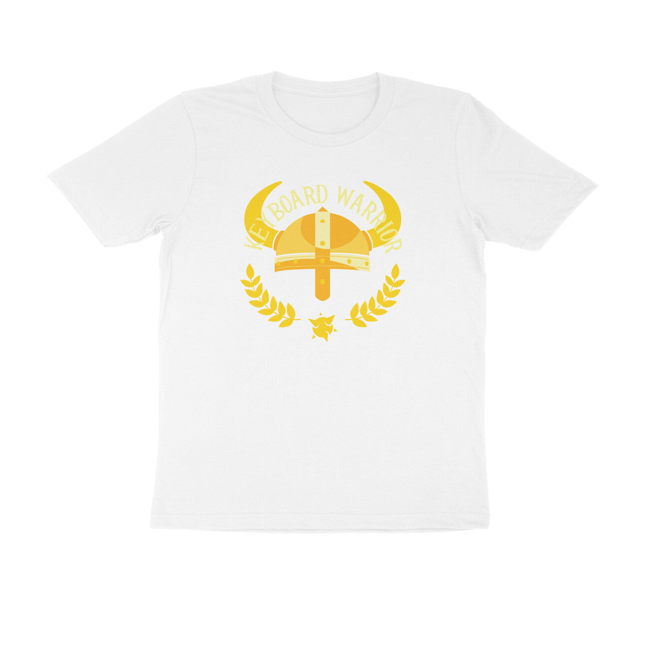 Half Sleeve Round Neck T-Shirt – Keyboard Warrior 3 puraidoprints