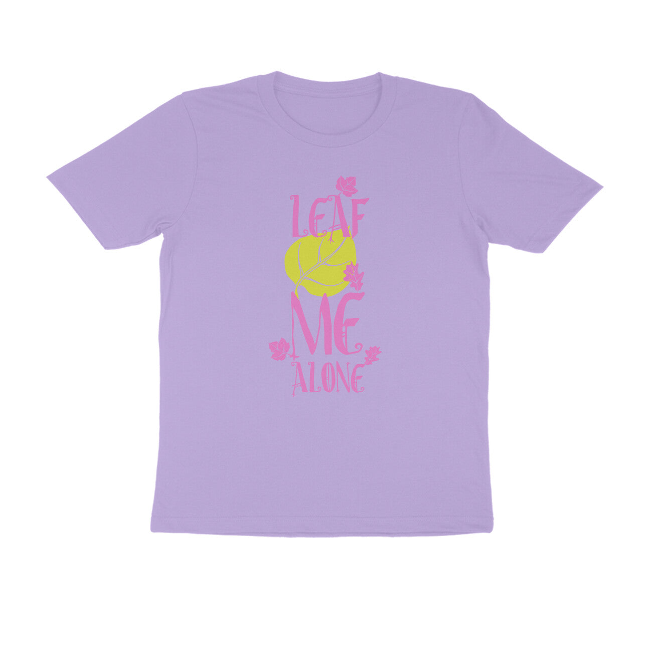 Half Sleeve Round Neck T-Shirt – Leaf me alone 3 puraidoprints