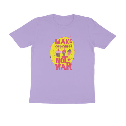 Half Sleeve Round Neck T-Shirt – Make cupcakes not War puraidoprints