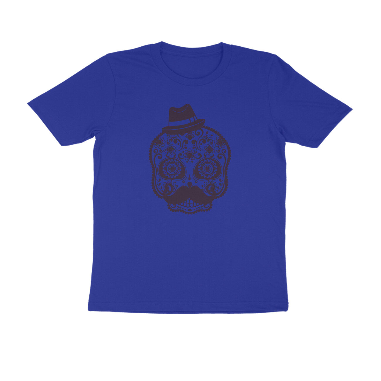 Half Sleeve Round Neck T-Shirt – Mexican Face Mask 1 puraidoprints