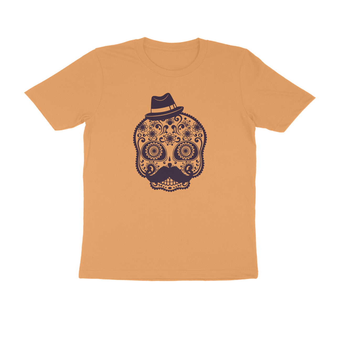Half Sleeve Round Neck T-Shirt – Mexican Face Mask 1 puraidoprints