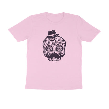Half Sleeve Round Neck T-Shirt – Mexican Face Mask 1 puraidoprints