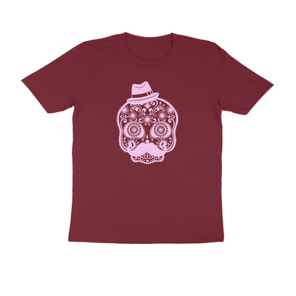 Half Sleeve Round Neck T-Shirt – Mexican Face Mask 2 puraidoprints
