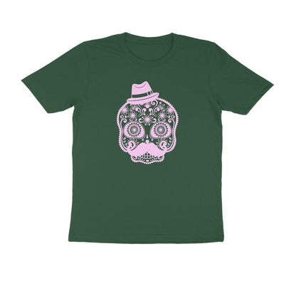 Half Sleeve Round Neck T-Shirt – Mexican Face Mask 2 puraidoprints
