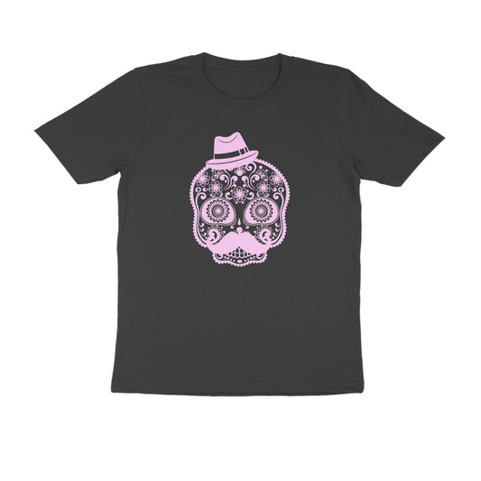 Half Sleeve Round Neck T-Shirt – Mexican Face Mask 2 puraidoprints