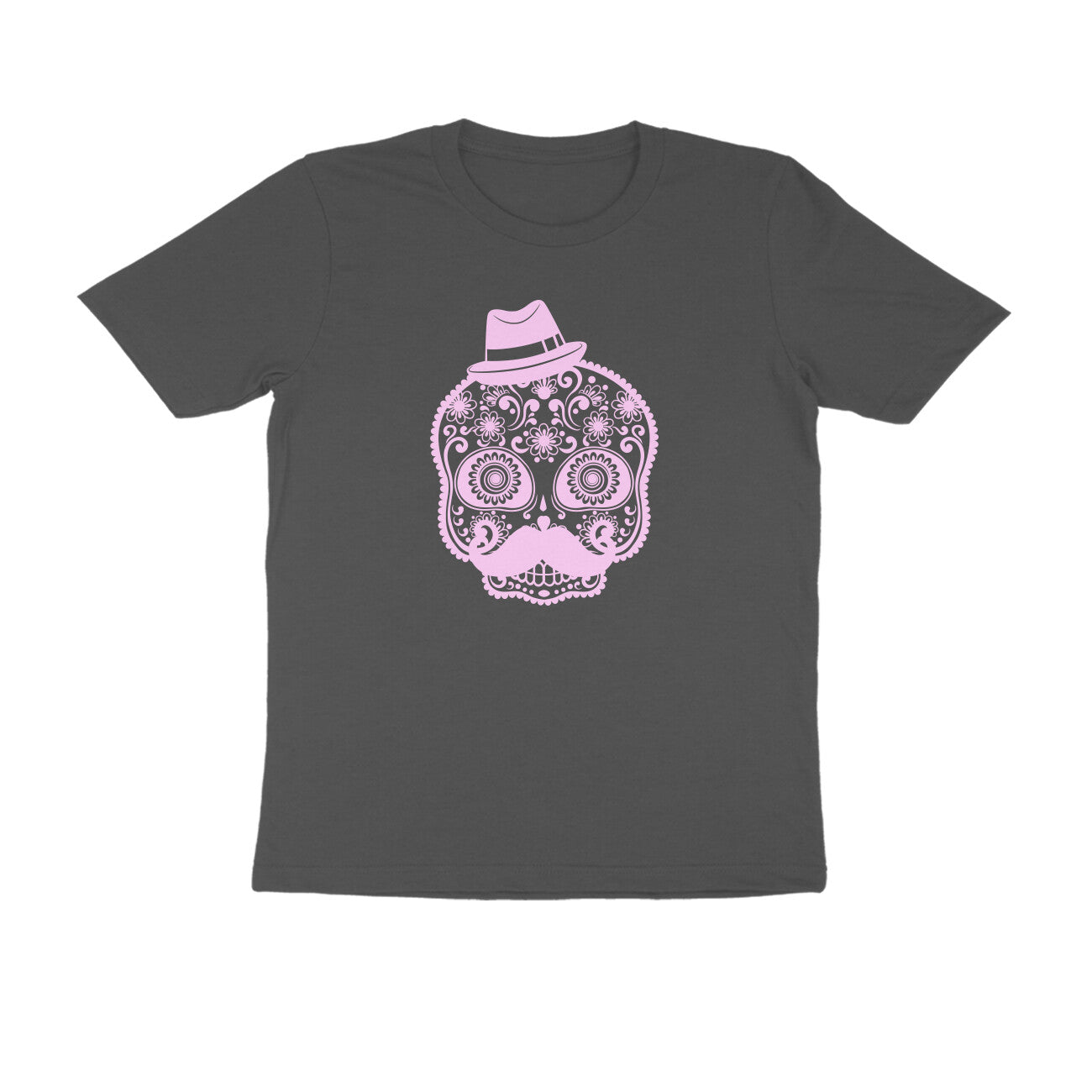 Half Sleeve Round Neck T-Shirt – Mexican Face Mask 2 puraidoprints