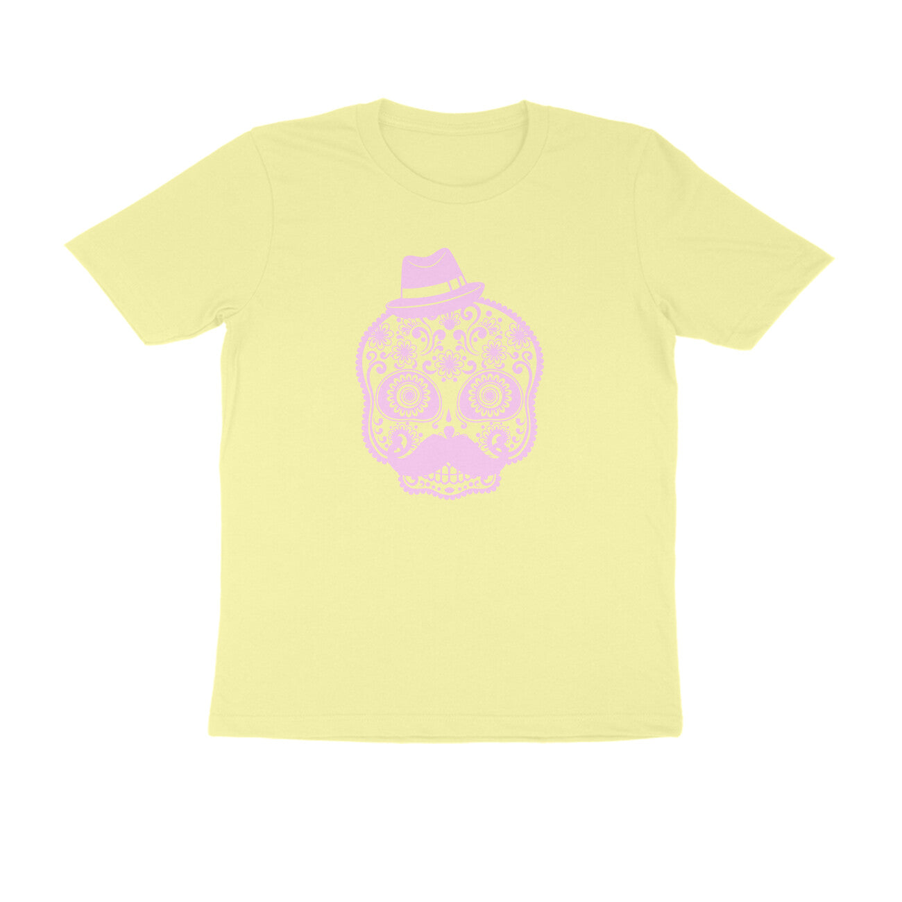 Half Sleeve Round Neck T-Shirt – Mexican Face Mask 2 puraidoprints