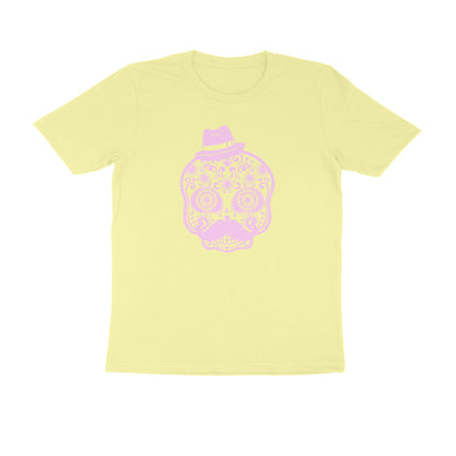 Half Sleeve Round Neck T-Shirt – Mexican Face Mask 2 puraidoprints