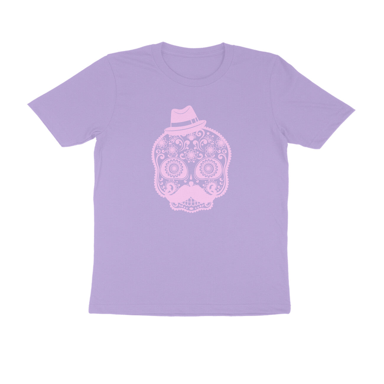 Half Sleeve Round Neck T-Shirt – Mexican Face Mask 2 puraidoprints