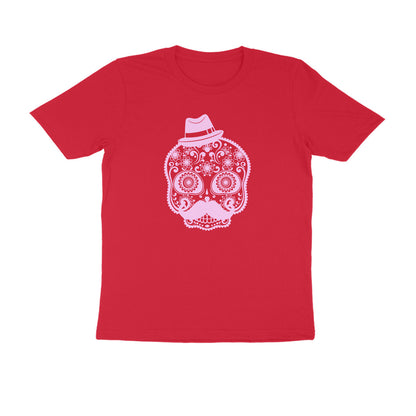 Half Sleeve Round Neck T-Shirt – Mexican Face Mask 2 puraidoprints