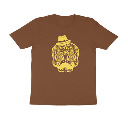 Half Sleeve Round Neck T-Shirt – Mexican Face Mask 3 puraidoprints