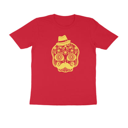 Half Sleeve Round Neck T-Shirt – Mexican Face Mask 3 puraidoprints