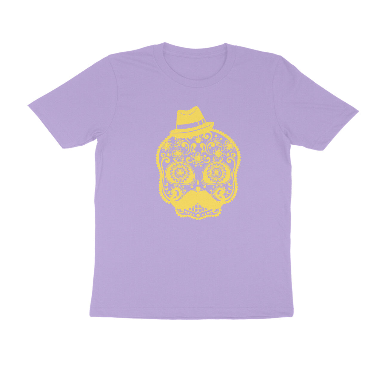 Half Sleeve Round Neck T-Shirt – Mexican Face Mask 3 puraidoprints