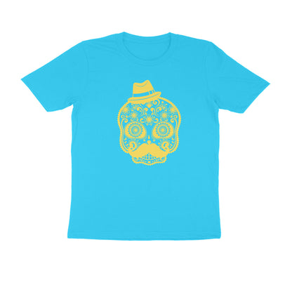 Half Sleeve Round Neck T-Shirt – Mexican Face Mask 3 puraidoprints